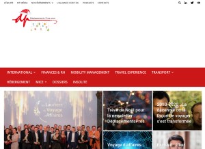 How deplacementspros.com looks like on a tablet such as an iPad.