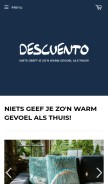 How descuento.nl looks like on a mobile device such as an iPhone.