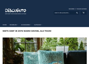 How descuento.nl looks like on a tablet such as an iPad.