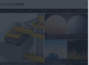 How desdelinux.net looks like on a tablet such as an iPad.