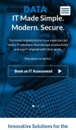 How designdata.com looks like on a mobile device such as an iPhone.
