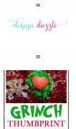 How designdazzle.com looks like on a mobile device such as an iPhone.