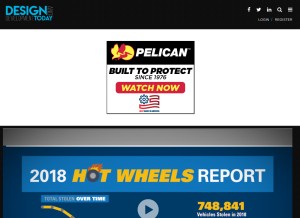 How designdevelopmenttoday.com looks like on a tablet such as an iPad.