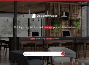How designerpages.com looks like on a tablet such as an iPad.
