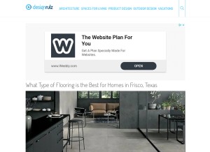 How designrulz.com looks like on a tablet such as an iPad.