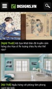 How designs.vn looks like on a mobile device such as an iPhone.