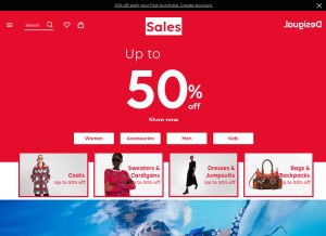 How desigual.com looks like on a tablet such as an iPad.