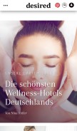 How desired.de looks like on a mobile device such as an iPhone.