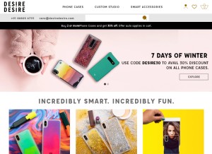 How desiredesire.com looks like on a tablet such as an iPad.
