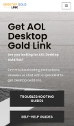 How desktopgoldlink.com looks like on a mobile device such as an iPhone.