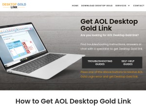 How desktopgoldlink.com looks like on a tablet such as an iPad.