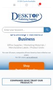 How desktopsupplies.com looks like on a mobile device such as an iPhone.