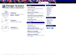How dessci.com looks like on a tablet such as an iPad.