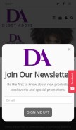 How dessyadoyehair.com looks like on a mobile device such as an iPhone.