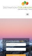 How destinationcolorado.com looks like on a mobile device such as an iPhone.