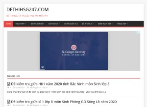 How dethihsg247.com looks like on a tablet such as an iPad.