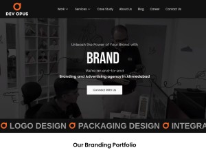 How devopus.com looks like on a tablet such as an iPad.