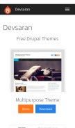 How devsaran.com looks like on a mobile device such as an iPhone.