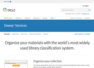 How dewey.org looks like on a tablet such as an iPad.