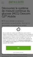 How dexcom.com looks like on a mobile device such as an iPhone.