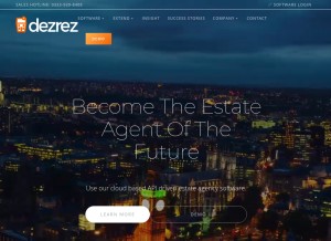 How dezrez.com looks like on a tablet such as an iPad.
