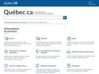 Desktop screenshot for quebec.ca