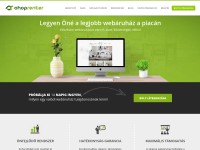 Desktop screenshot for shoprenter.hu