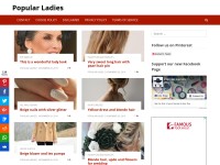 Desktop screenshot for popularladies.net