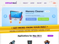 Desktop screenshot for zipzapmac.com
