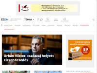 Desktop screenshot for szon.hu
