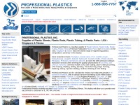 Desktop screenshot for professionalplastics.com