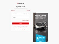 Desktop screenshot for email.cz