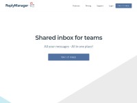 Desktop screenshot for replymanager.com