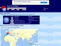 Desktop screenshot for gcmap.com