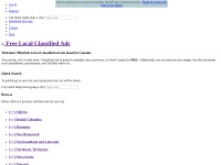 Desktop screenshot for miniads.ca