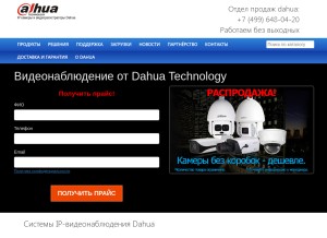 How dh-russia.ru looks like on a tablet such as an iPad.