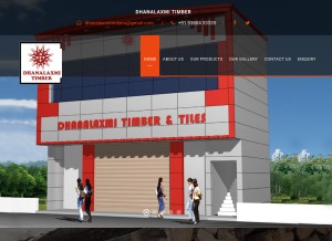 How dhanalaxmitimbersanddoors.com looks like on a tablet such as an iPad.