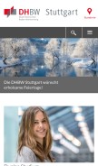 How dhbw-stuttgart.de looks like on a mobile device such as an iPhone.