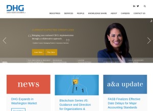 How dhgllp.com looks like on a tablet such as an iPad.