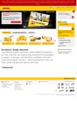 How dhl.com looks like on a mobile device such as an iPhone.