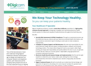 How dhsforyou.com looks like on a tablet such as an iPad.