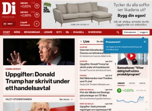How di.se looks like on a tablet such as an iPad.