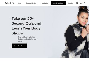 How dia.com looks like on a tablet such as an iPad.