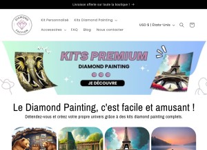 How diamond-faction.com looks like on a tablet such as an iPad.