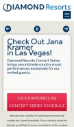 How diamondresorts.com looks like on a mobile device such as an iPhone.