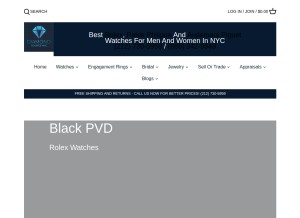 How diamondsourcenyc.com looks like on a tablet such as an iPad.