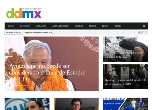 How diariodemexico.com looks like on a tablet such as an iPad.