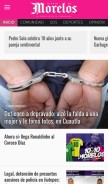How diariodemorelos.com looks like on a mobile device such as an iPhone.