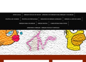 How dibujosfaciles-dehacer.com looks like on a tablet such as an iPad.