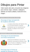 How dibujosparapaint.blogspot.com looks like on a mobile device such as an iPhone.